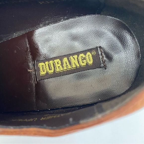 Durango Western Cowgirl Low Cut Ankle Boots Color Brown SZ 7 - Picture 10 of 11